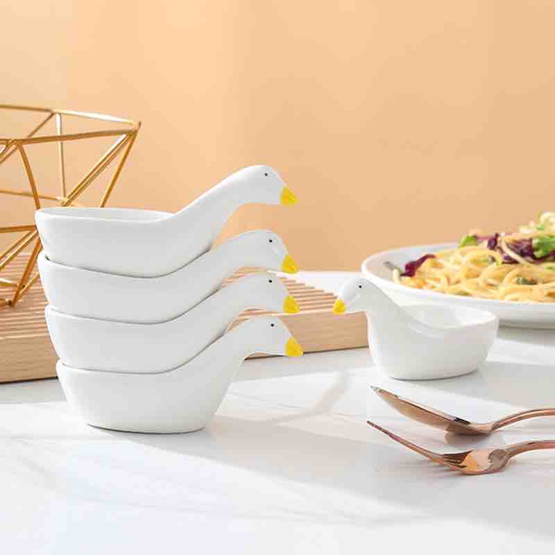 Duck Ceramic Dipping Bowl Set of 2