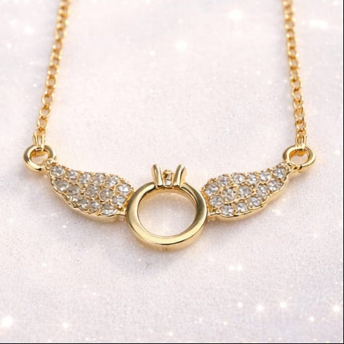 Angel Wings Stainless-Steel Anti-Tarnish Necklace