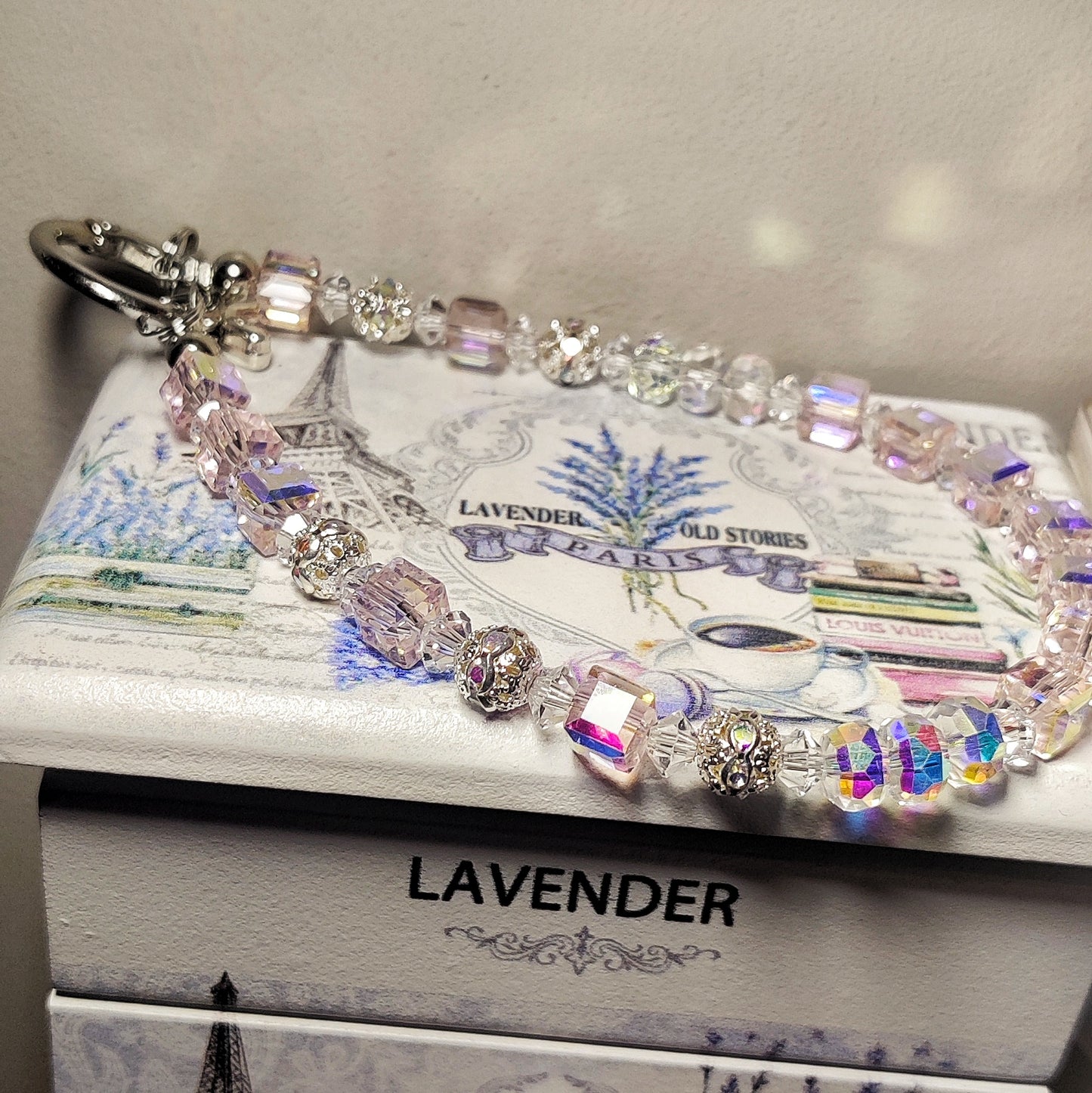 Crystal Beaded Phone Charm