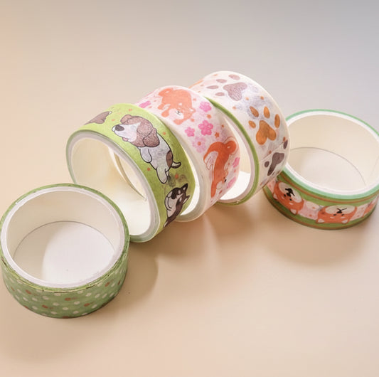 Cute Puppy Washi Tapes Set of 10