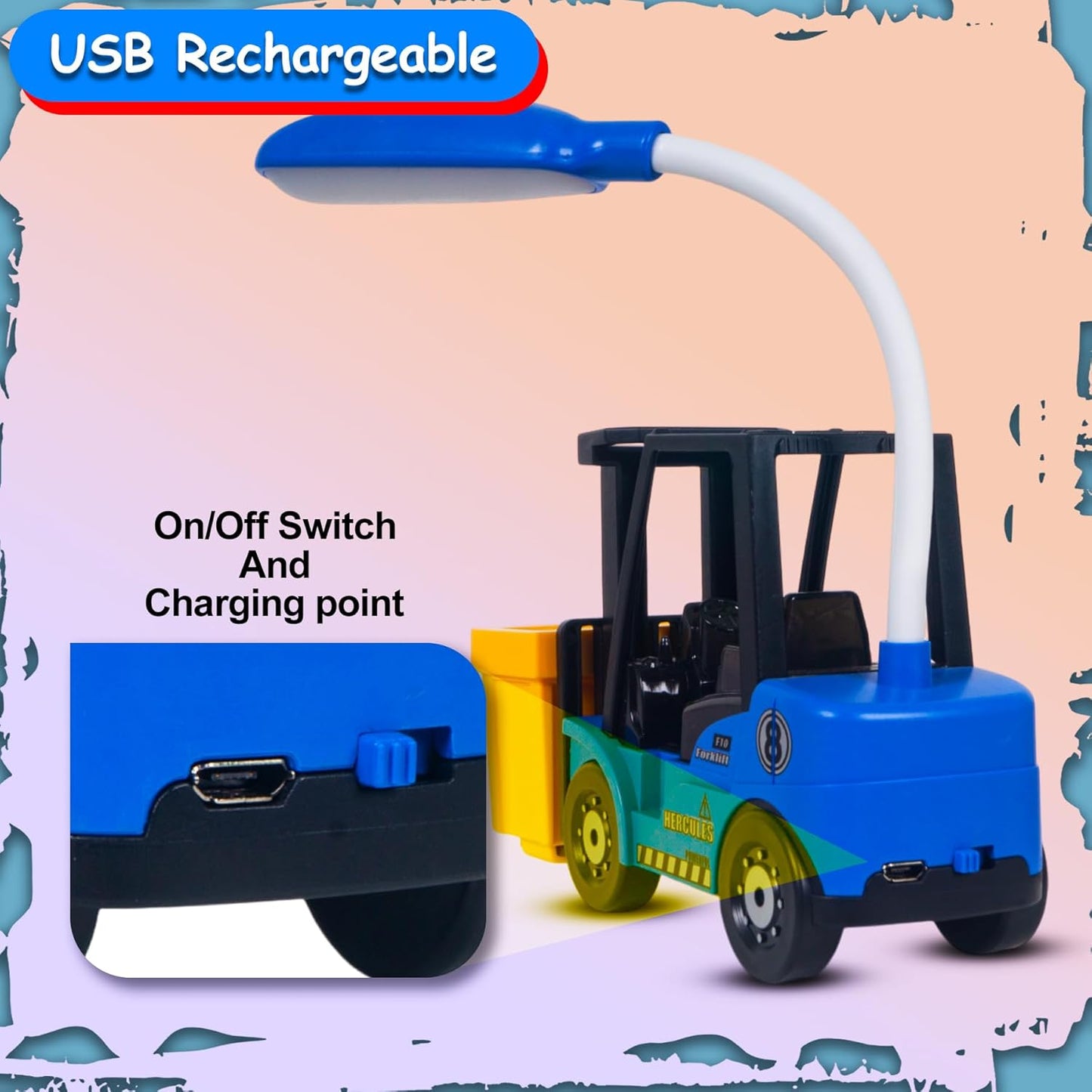 Forklift Multifunctional Table Lamp