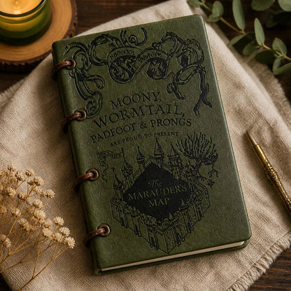 Harry Potter Themed Moonlit Wormtail Leather Journal
