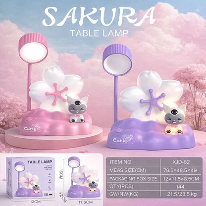 Sakura Multifunction Table Lamp with Pen Holder and Sharpener