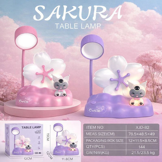 Sakura Multifunction Table Lamp with Pen Holder and Sharpener
