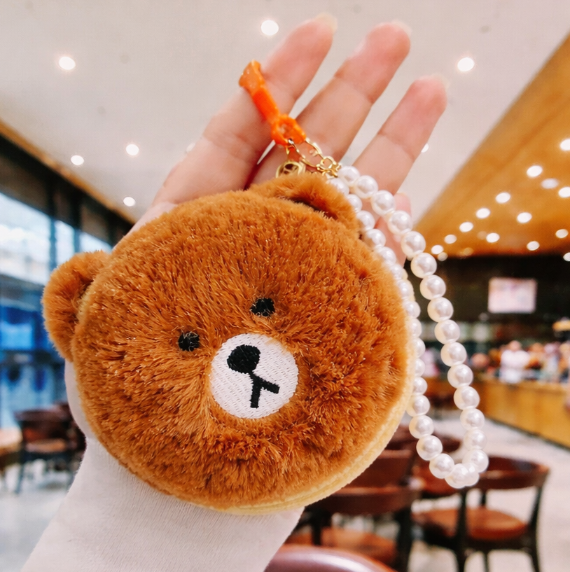 Cute Plush Bear Coin Purse Charm