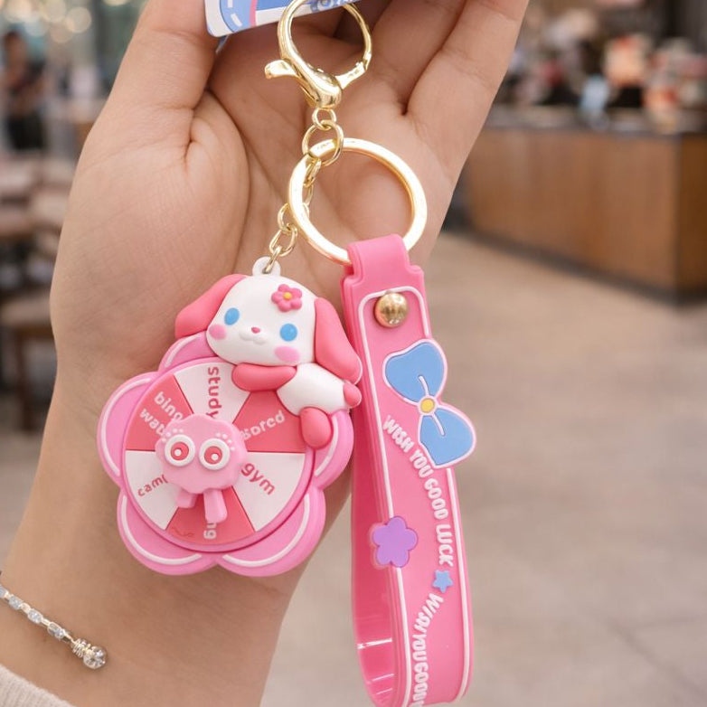Kawaii Fidget Spinner Keychain