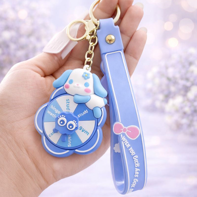 Kawaii Fidget Spinner Keychain