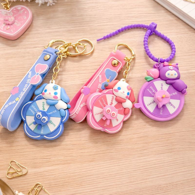 Kawaii Fidget Spinner Keychain