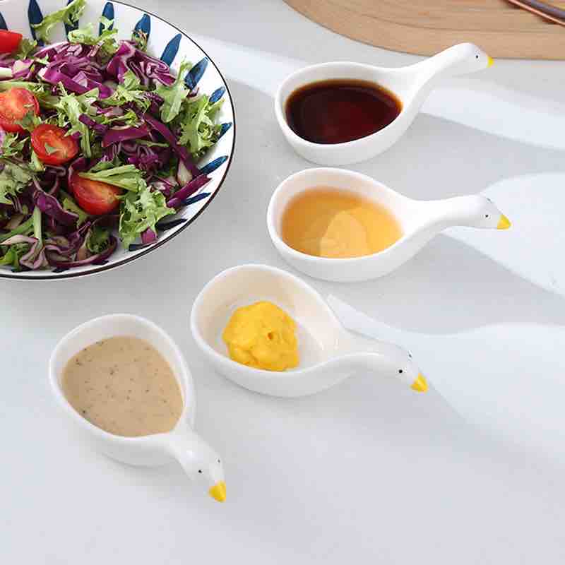 Duck Ceramic Dipping Bowl Set of 2