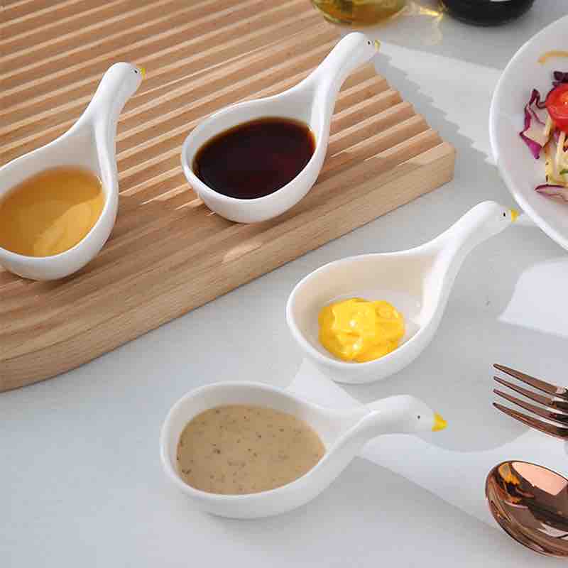 Duck Ceramic Dipping Bowl Set of 2