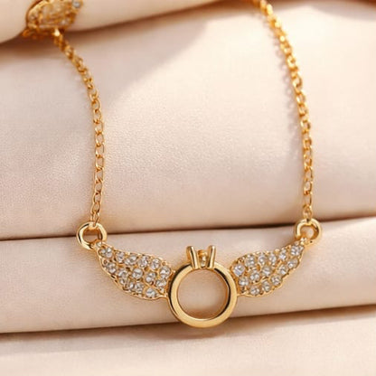 Angel Wings Stainless-Steel Anti-Tarnish Necklace