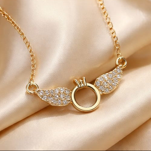 Angel Wings Stainless-Steel Anti-Tarnish Necklace
