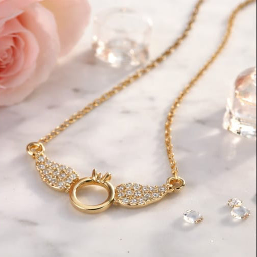 Angel Wings Stainless-Steel Anti-Tarnish Necklace