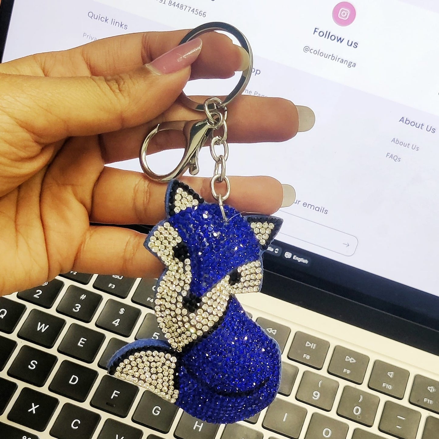Rhinestone Keychain