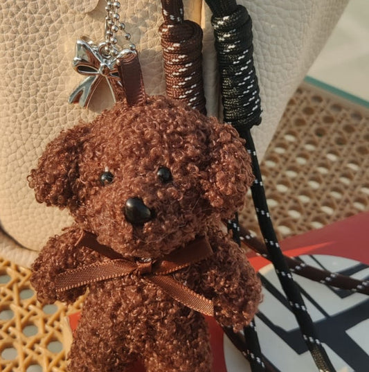 Teddy Bag Charm Brown