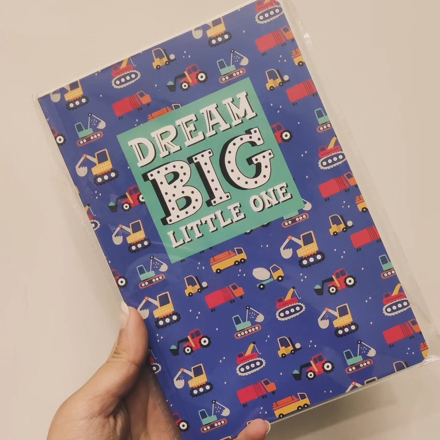 Dream Big Little One- Construction Vehicle Slim Diary