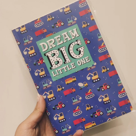 Dream Big Little One- Construction Vehicle Slim Diary