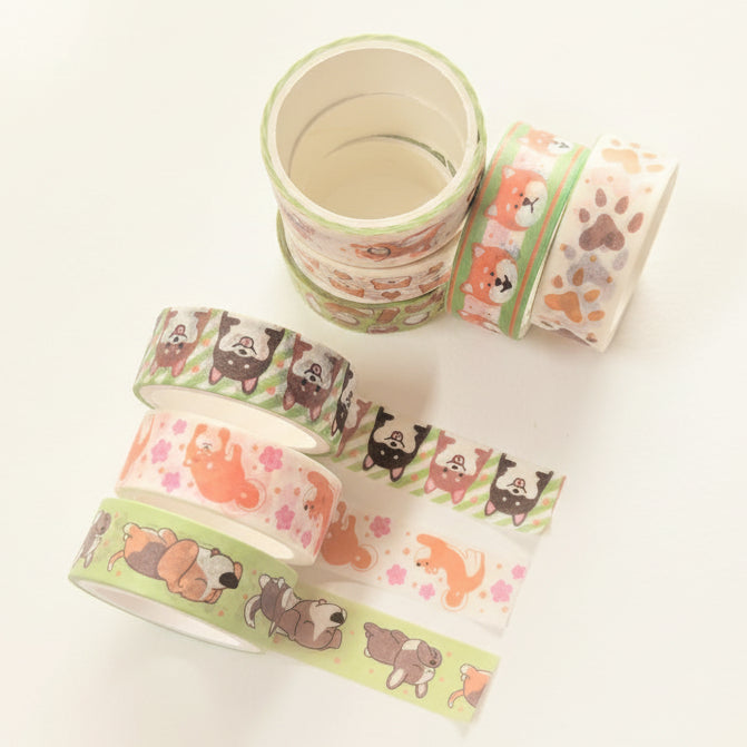 Cute Puppy Washi Tapes Set of 10