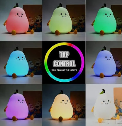 Kawaii Cute Silicon Pear Lamp