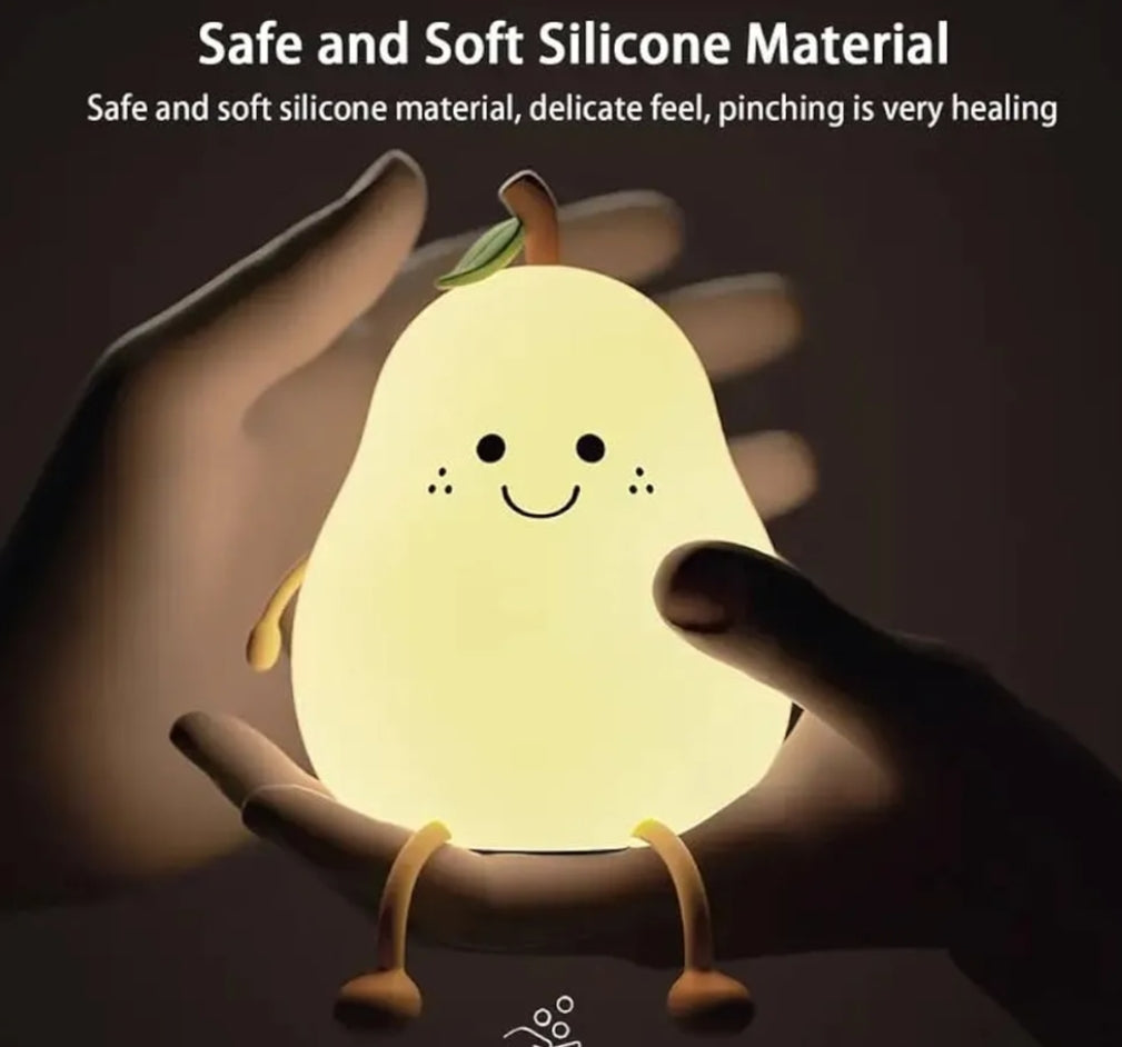 Kawaii Cute Silicon Pear Lamp