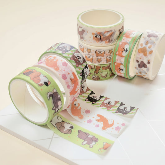 Cute Puppy Washi Tapes Set of 10