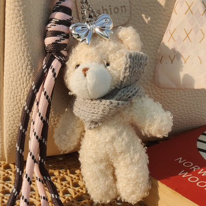 Teddy Bag Charm White