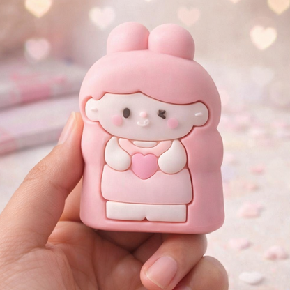 Lovely Girl Eraser with In-built Sharpener