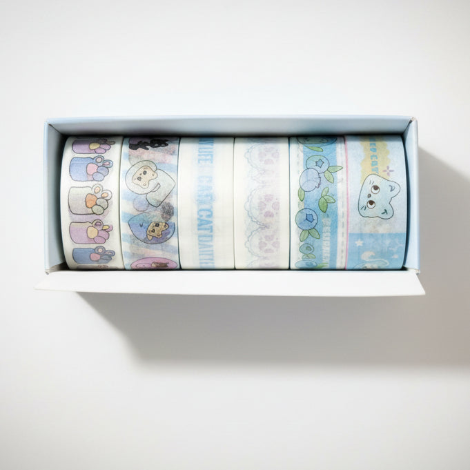 Kawaii Washi Tape Set of 6