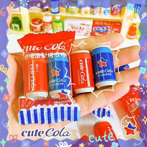 Cute Cola Erasers