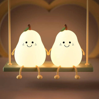 Kawaii Cute Silicon Pear Lamp