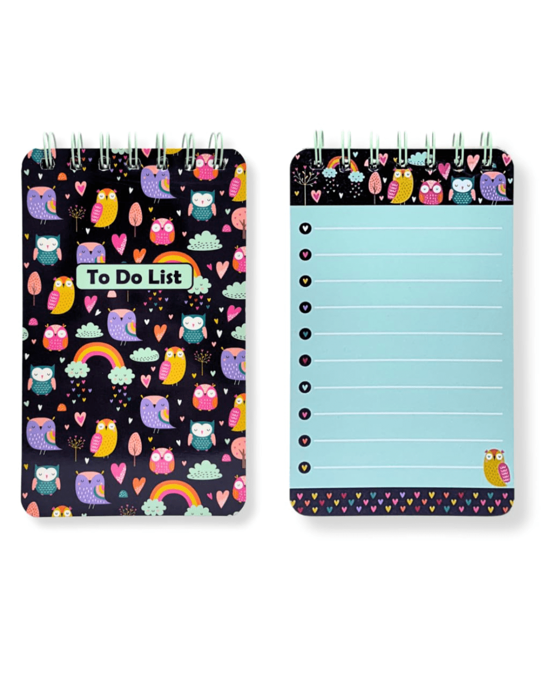 Rainbow Owl To Do List Diary