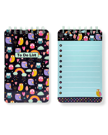 Rainbow Owl To Do List Diary