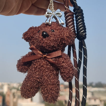 Teddy Bag Charm Brown