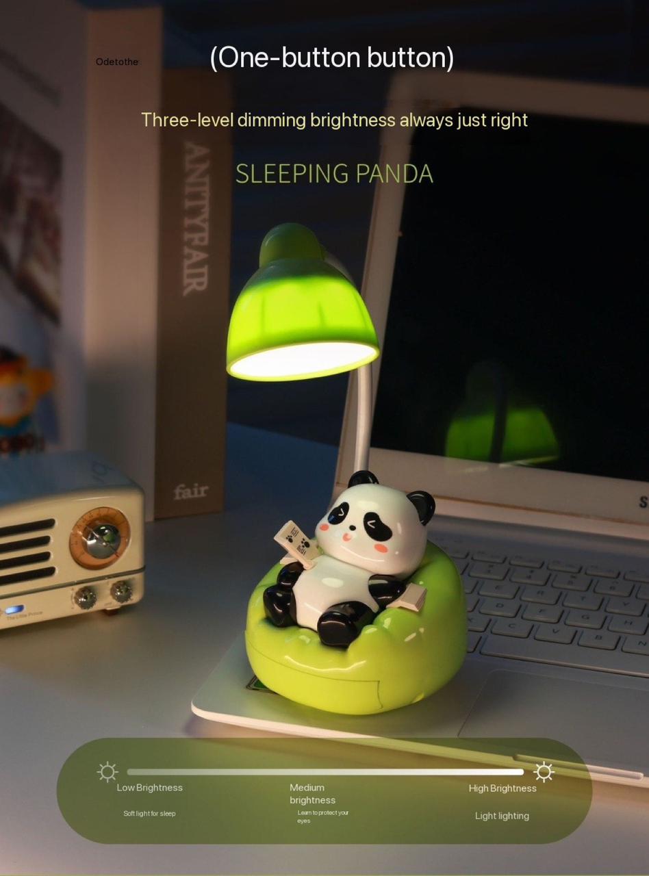 Sleeping Panda Night Lamp and Cellphone Mount