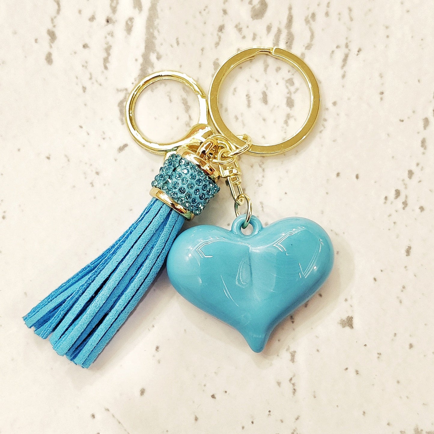 Heart Tassle Keychain