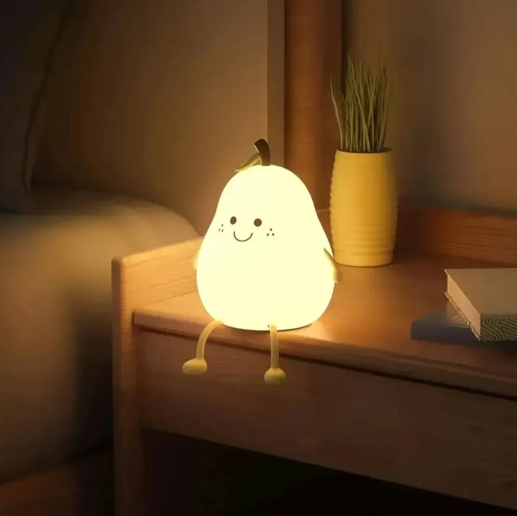 Kawaii Cute Silicon Pear Lamp