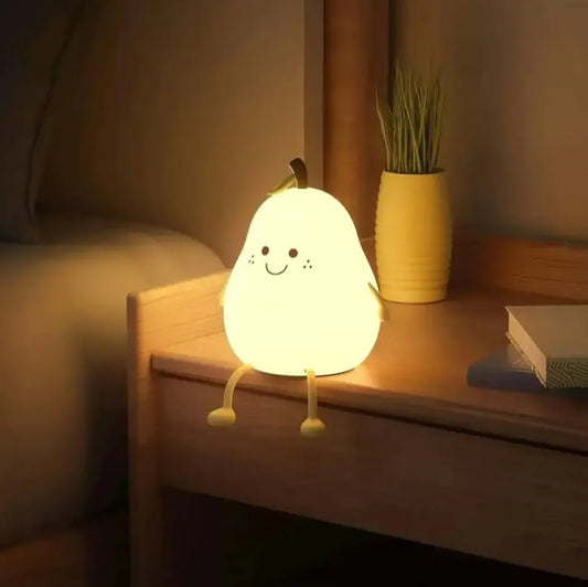 Kawaii Cute Silicon Pear Lamp